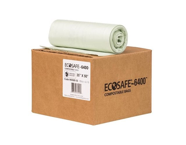 Bags, Compostable, 0.85 Mils, 35 x 50 Inches 6 - 15 COUNT 673733