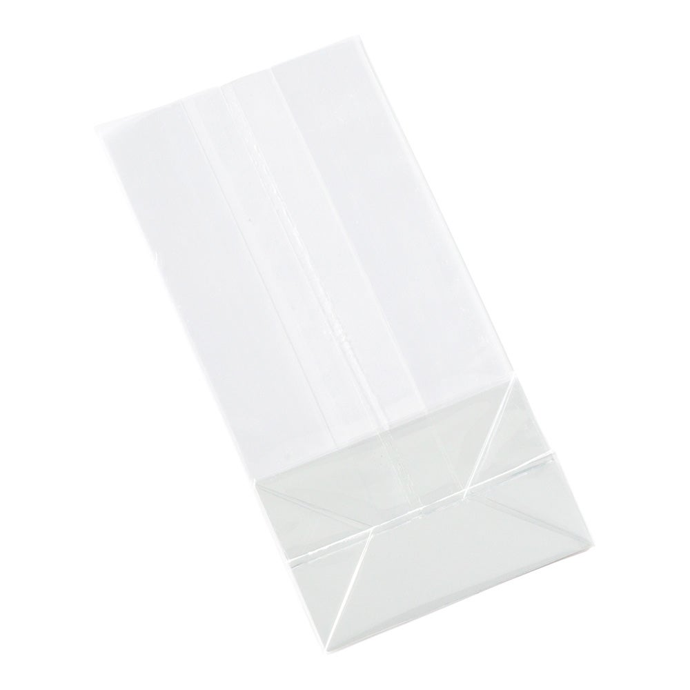 Bags, Heat Sealable Gusset, 3 x 2 x 6.5 Inch, Plastic, Clear, with Paper Inserts 1 - 100 COUNT 548248