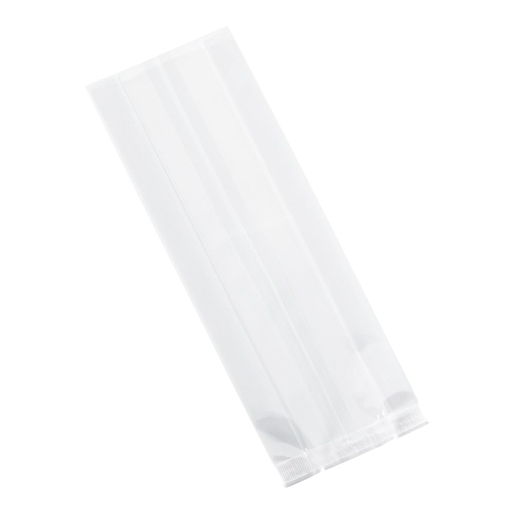 Bags, Heat Sealable Gusset, 3 x 1.25 x 8.25 Inch, Plastic, Clear 1 - 100 COUNT 548275