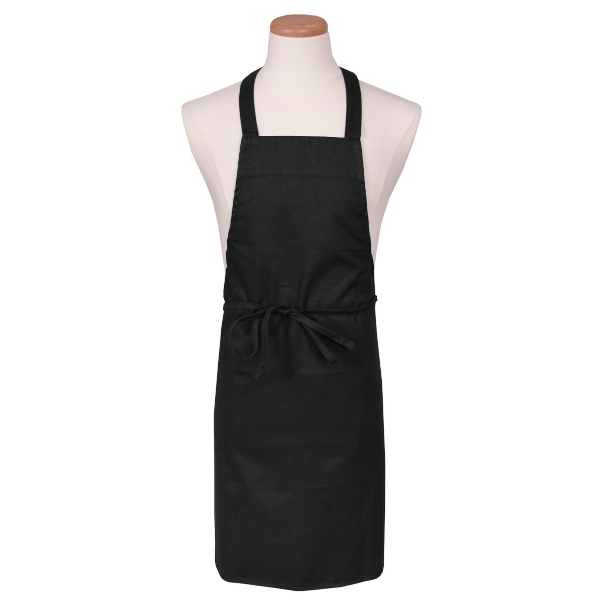 Apron, Bib, Utility, Black, One Size, Poly/Cotton Blend 1 - 1 EACH 506746