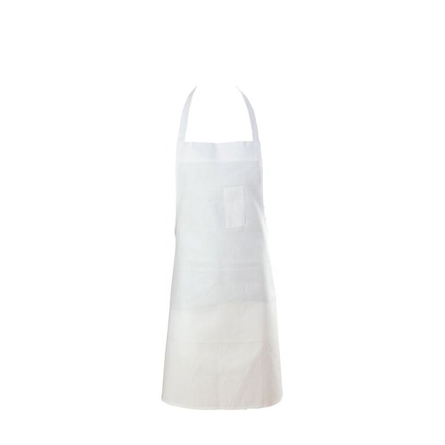 Apron, Bib, Economy, White, One Size, Poly/Cotton Blend 1 - 1 EACH 502946