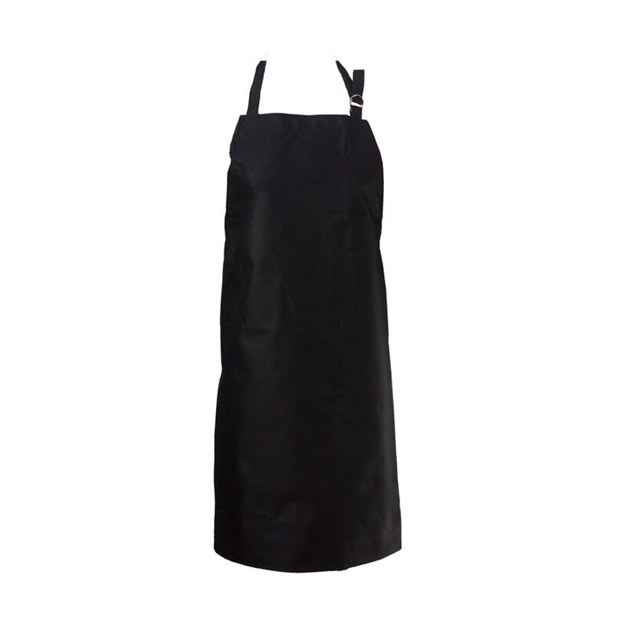 Apron, Bib, Black, 27 x 33 Inch, Polyester, Waterproof 1 - 1 EACH 506695