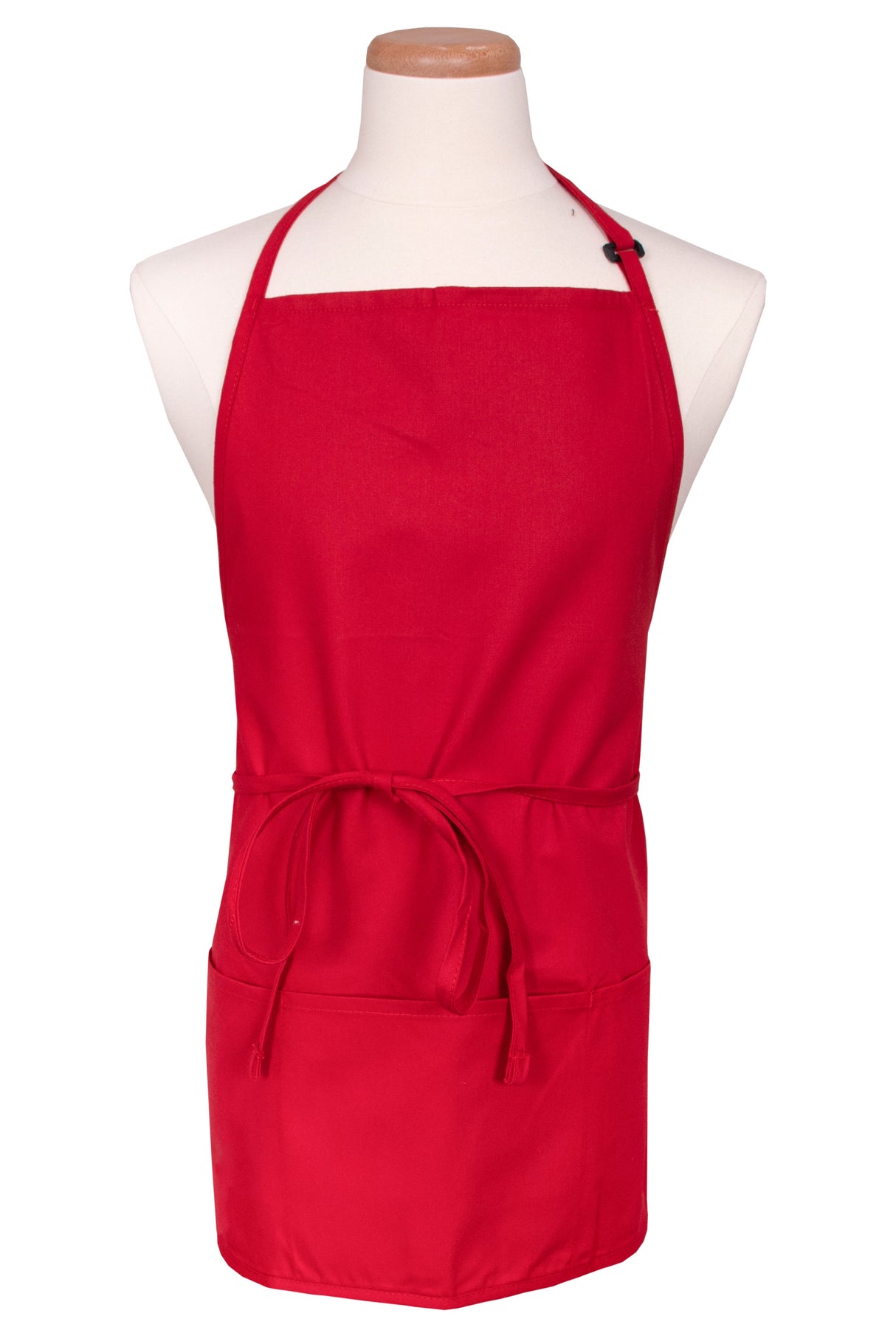 Apron, Bib, Adjustable, Red, One Size, Poly/Cotton Blend 1 - 1 EACH 506749