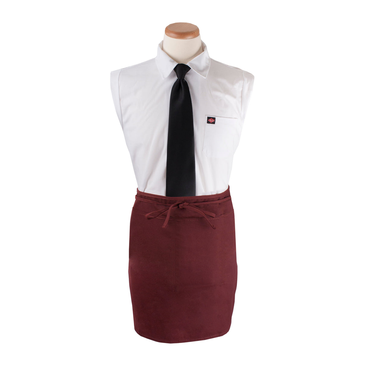 Apron, Extra-Waist, Burgandy, 26 x 18.5 Inch 1 - 1 EACH 141799