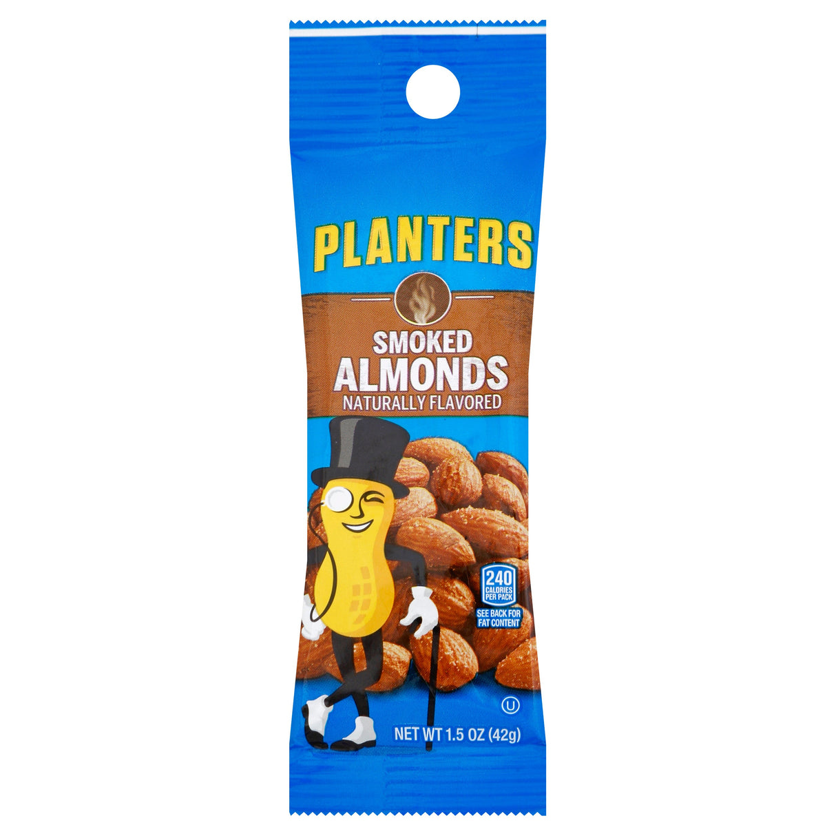 Almonds, Smoked, Tubed, Single Serve, 1.5 Ounce 6 - 18 COUNT 115648