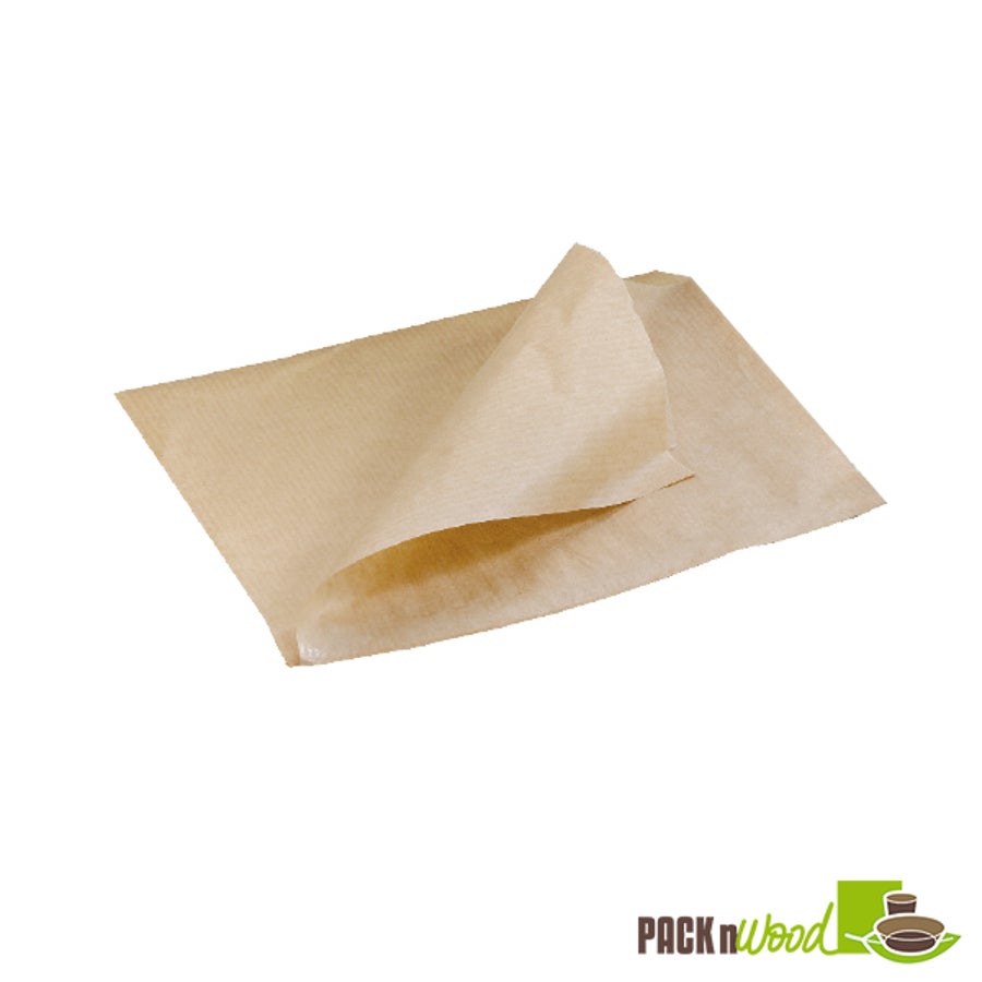 Bags, Basket, 6.5 x 6.5 Inch, Greaseproof Paper, Brown, Kraft 1 - 1000 COUNT 180749