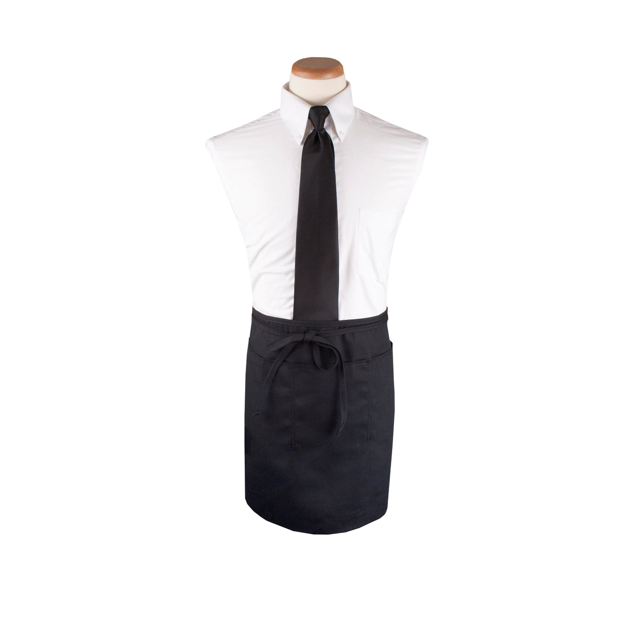 Apron, Extra-Waist, Black, 26 x 18.5 Inch 1 - 1 EACH 141800