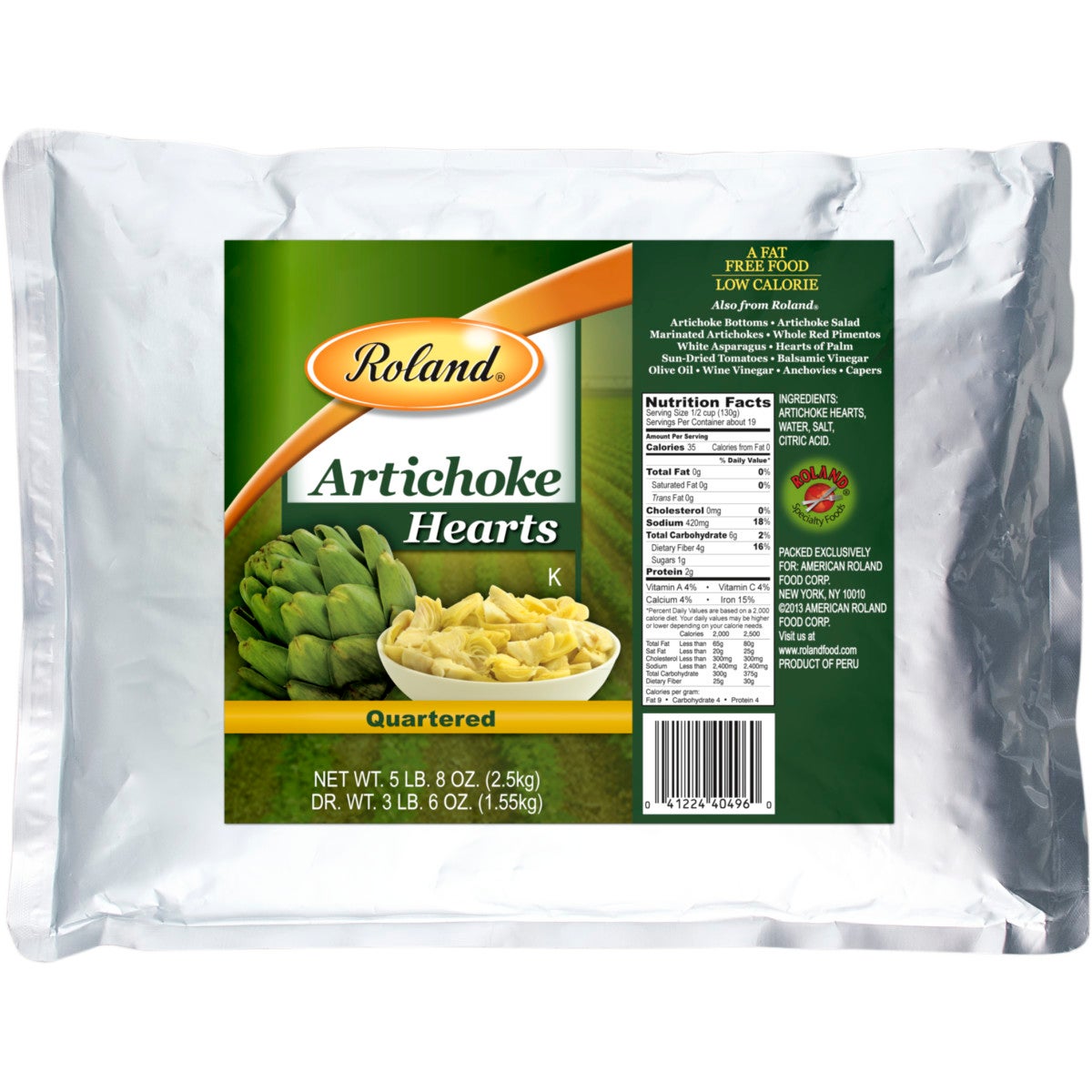 Artichoke Hearts, Quartered 6 - 88 OUNCE 124276