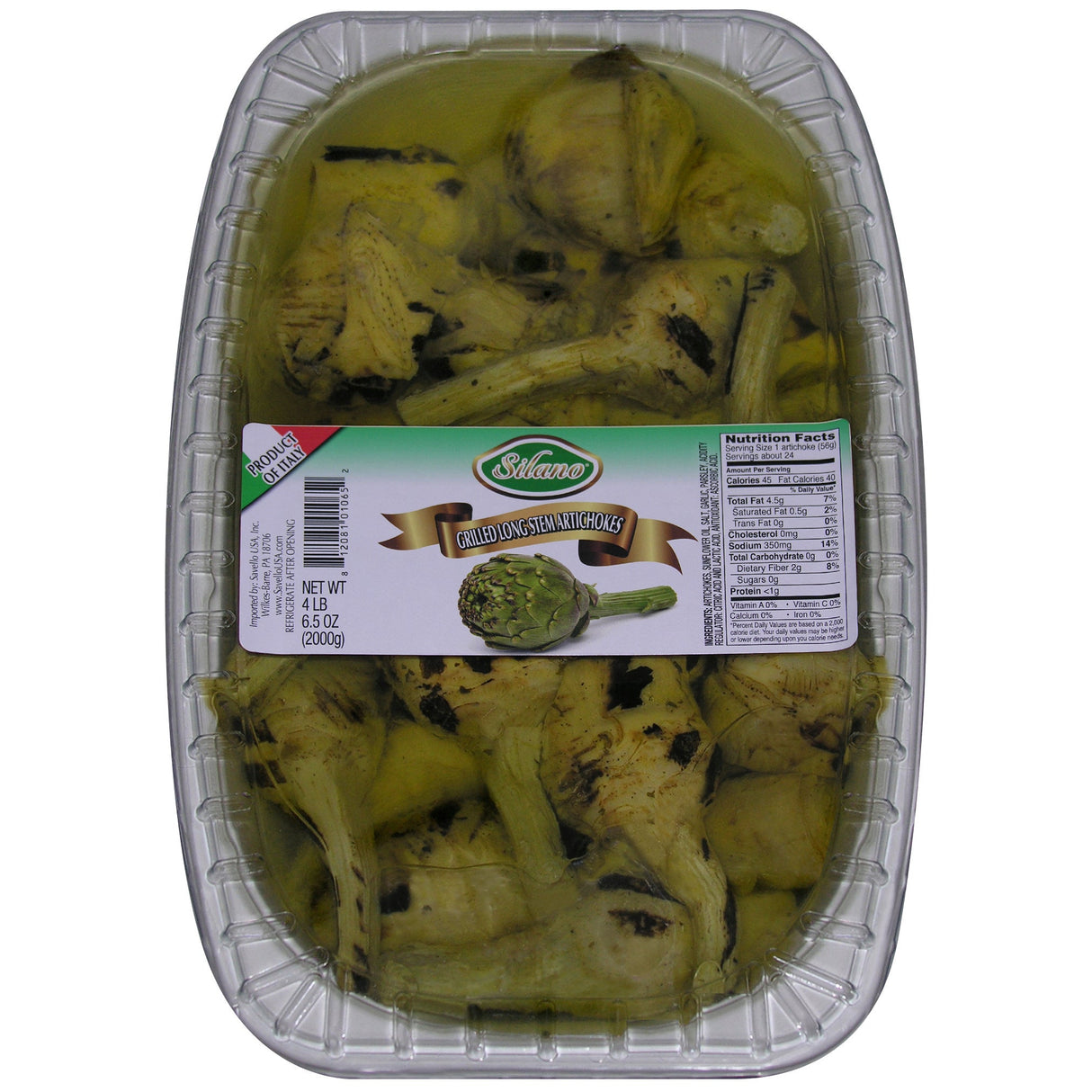 Artichokes, Grilled, with Stems, Packed in Oil 2 - 70.5 OUNCE 338671