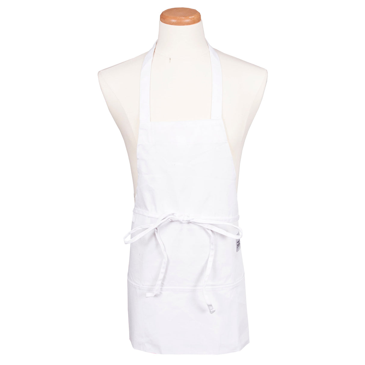 Apron, Bib, Front of the House, White, One Size, Poly/Cotton Blend 1 - 1 EACH 505560