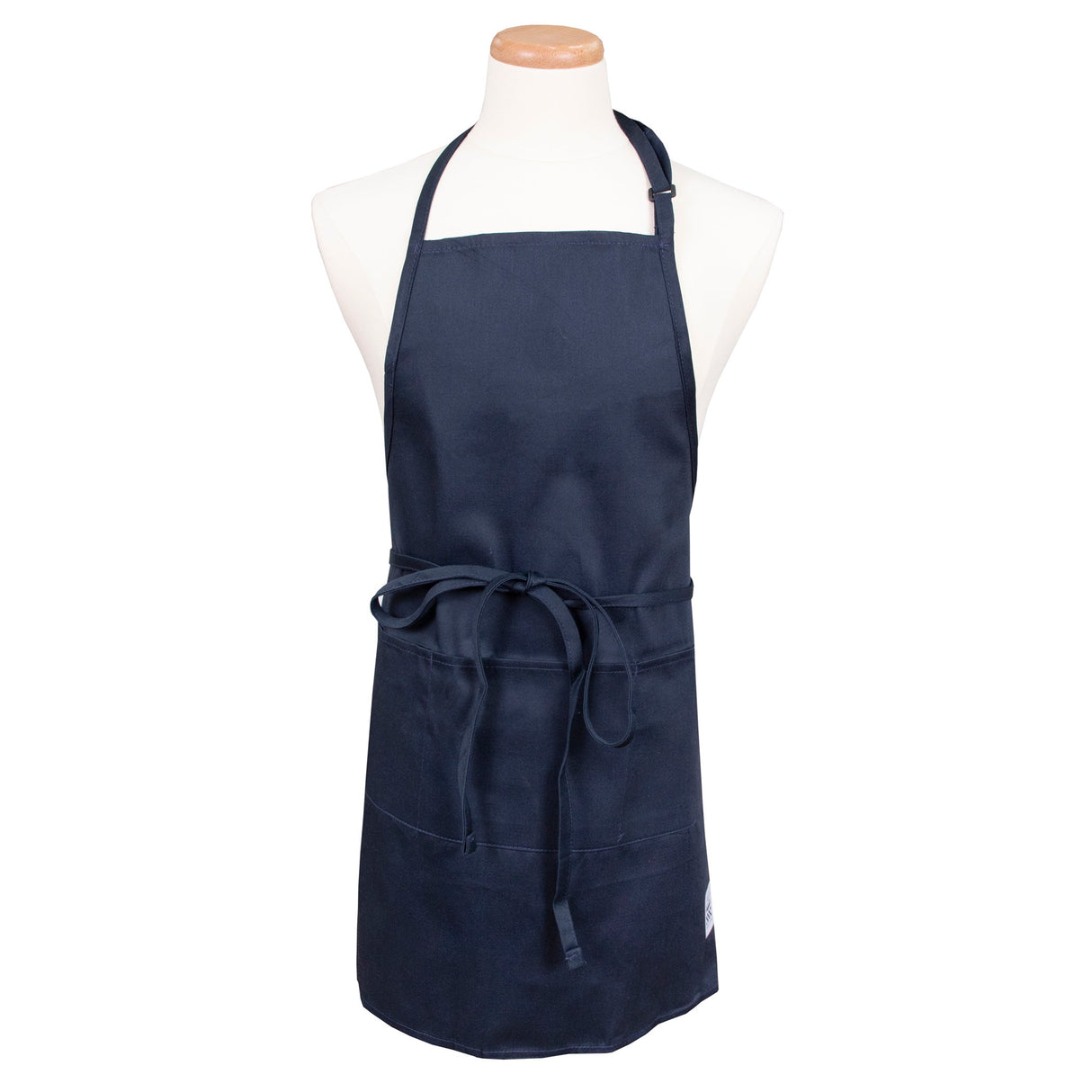 Apron, Bib, Front of the House, Navy Blue, One Size, Poly/Cotton Blend 1 - 1 EACH 506689