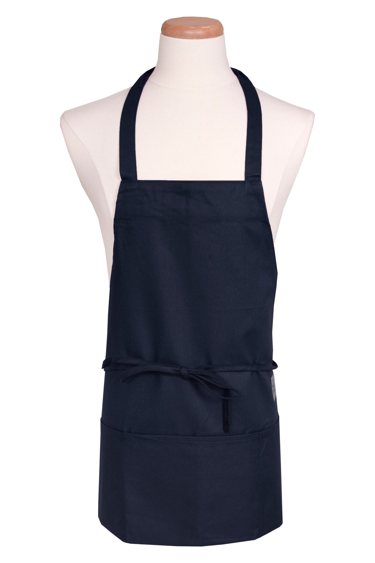 Apron, Bib, Front of the House, Navy Blue, One Size, Poly/Cotton Blend 1 - 1 EACH 504010