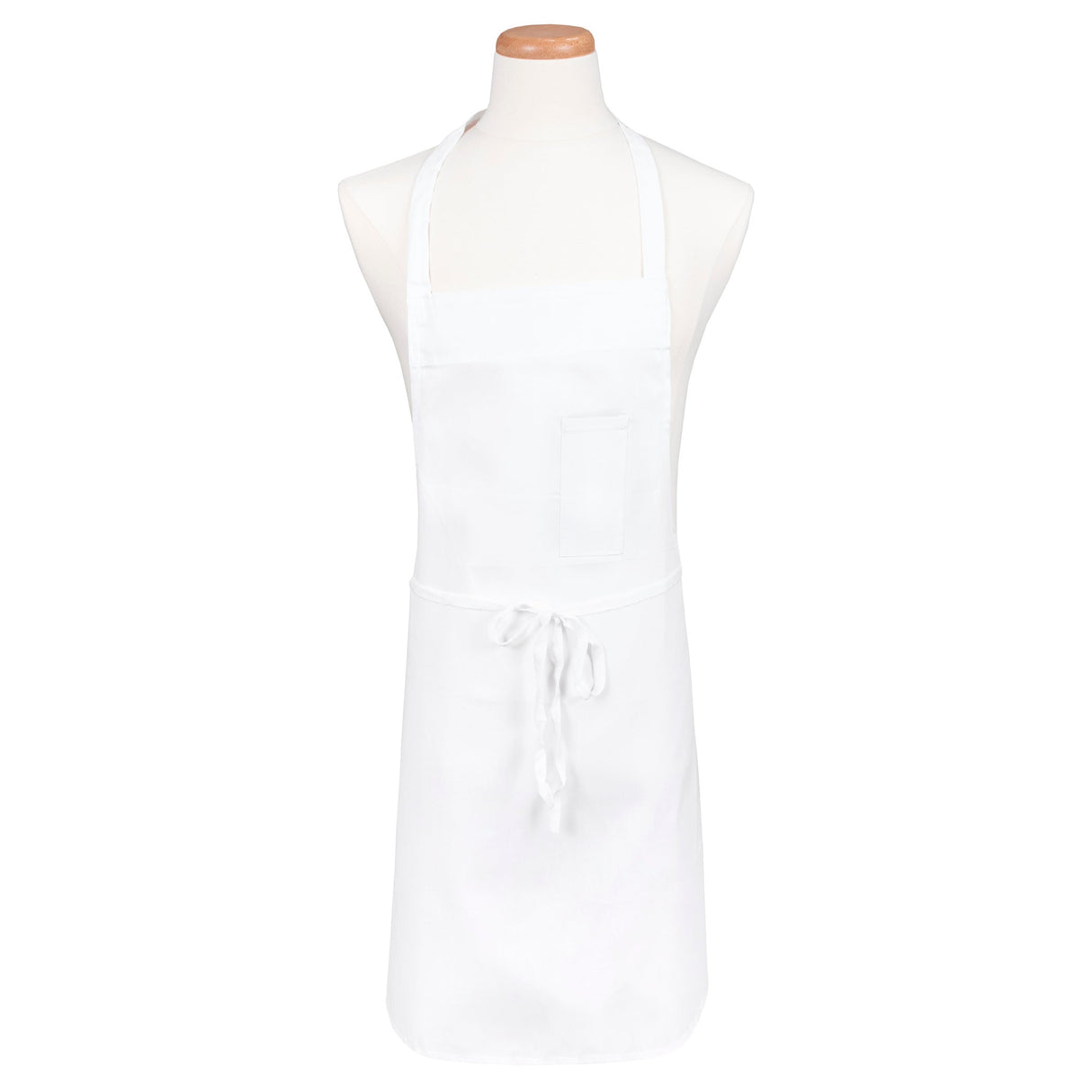 Apron, Bib, Economy, White, One Size, Poly/Cotton Blend 1 - 1 EACH 503440