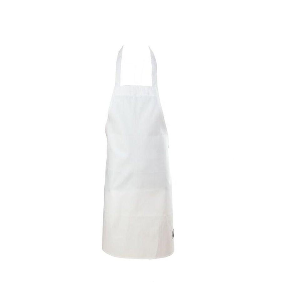 Apron, Bib, Utility, White, One Size, Poly/Cotton Blend 1 - 1 EACH 506744