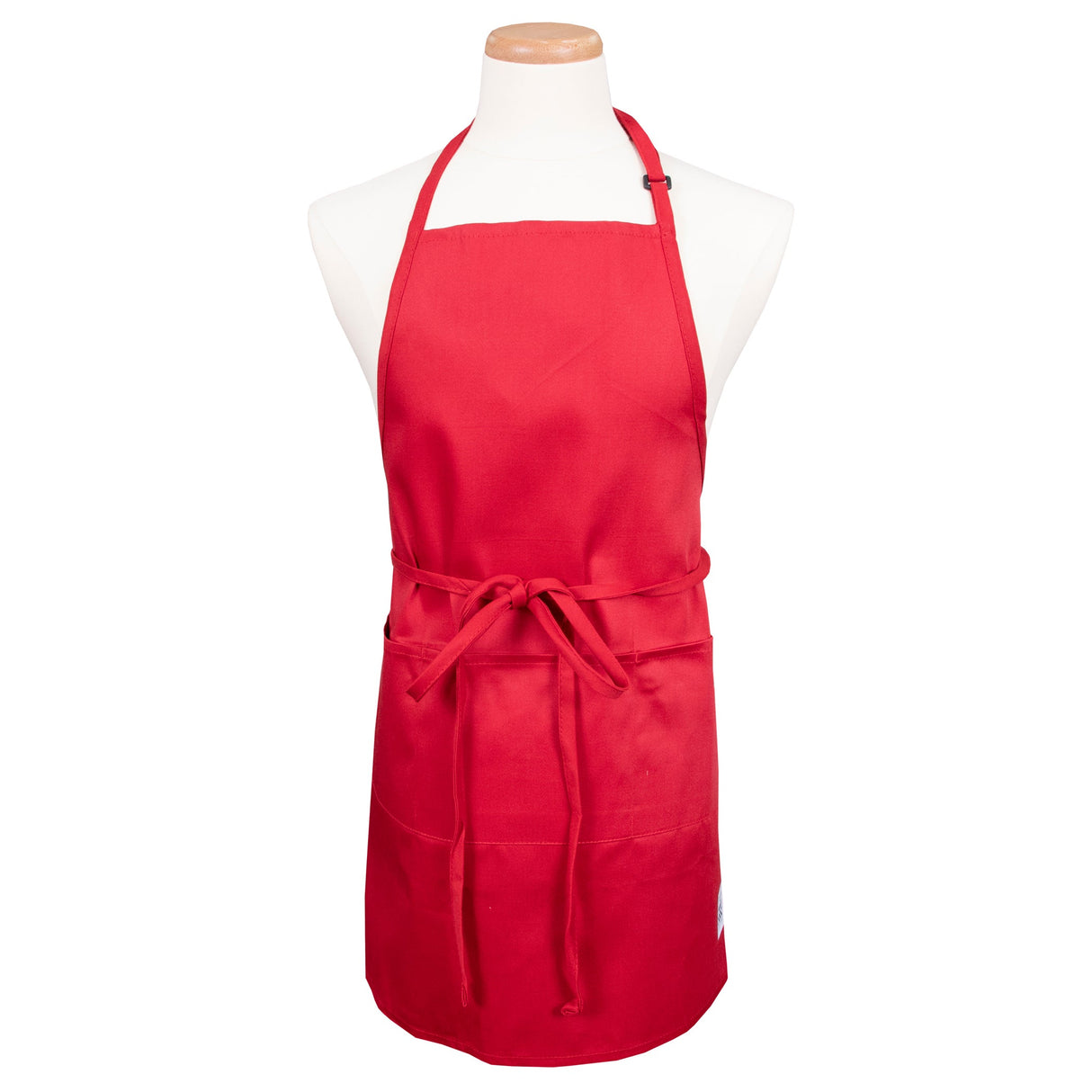 Apron, Bib, Front of the House, Red, One Size, Poly/Cotton Blend 1 - 1 EACH 506688