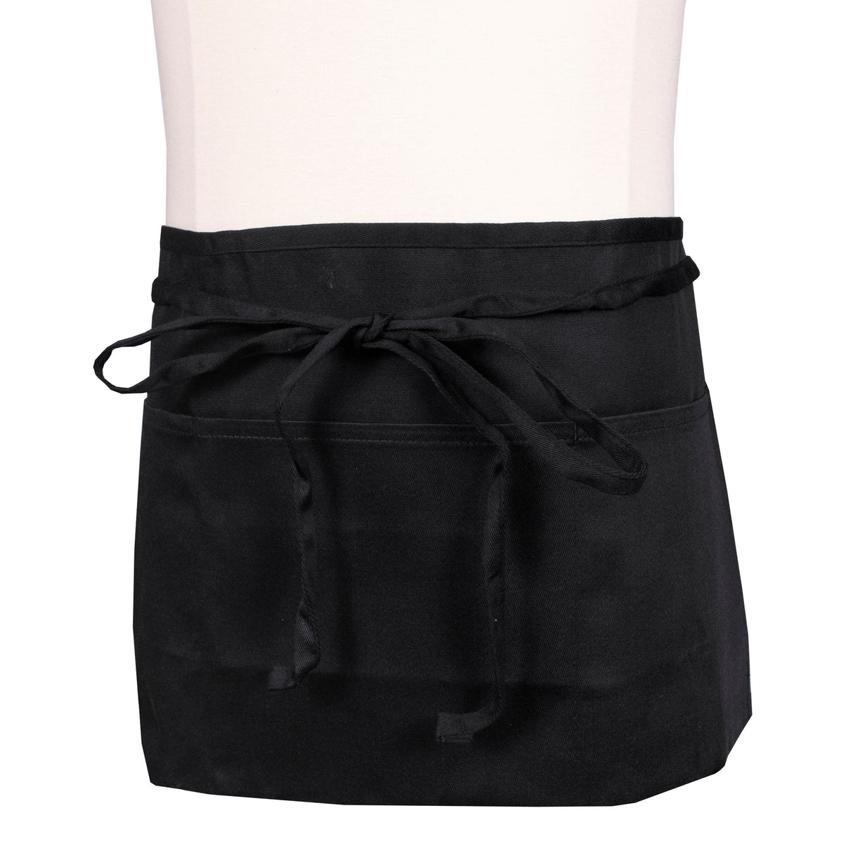 Apron, Waist, Front of the House, Black, One Size, Poly/Cotton Blend 1 - 1 EACH 505600