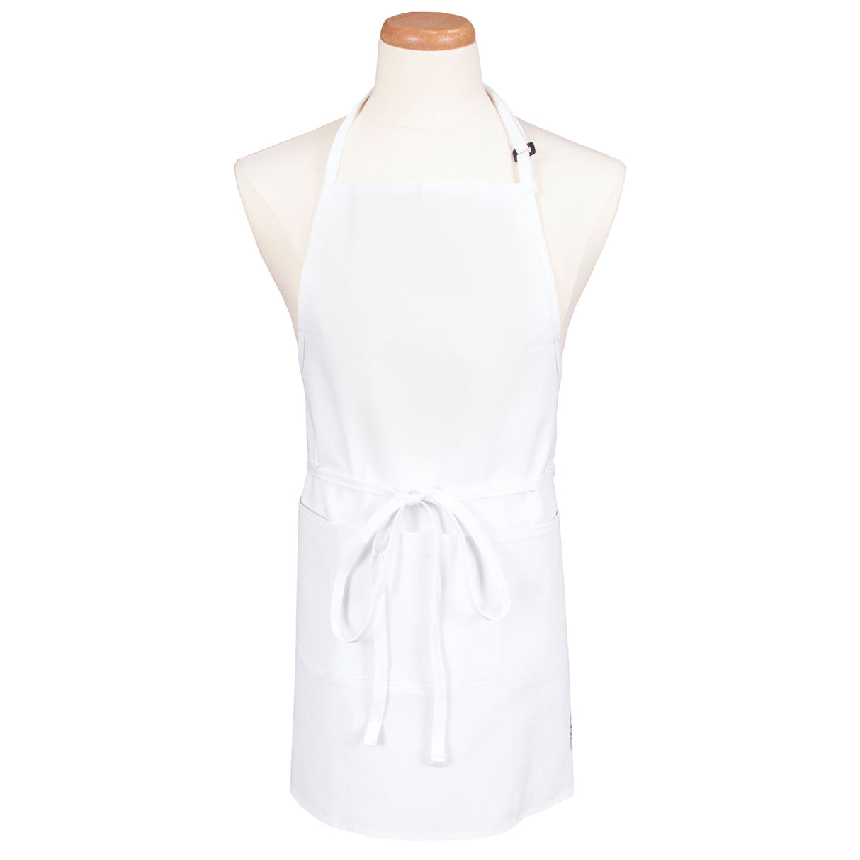 Apron, Bib, Front of the House, White, One Size, Poly/Cotton Blend 1 - 1 EACH 506687