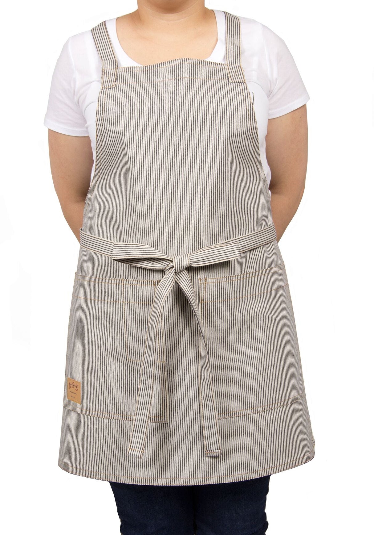 Aprons, Bib, Cross-Back, Vintage Denim 1 - 6 COUNT 507855