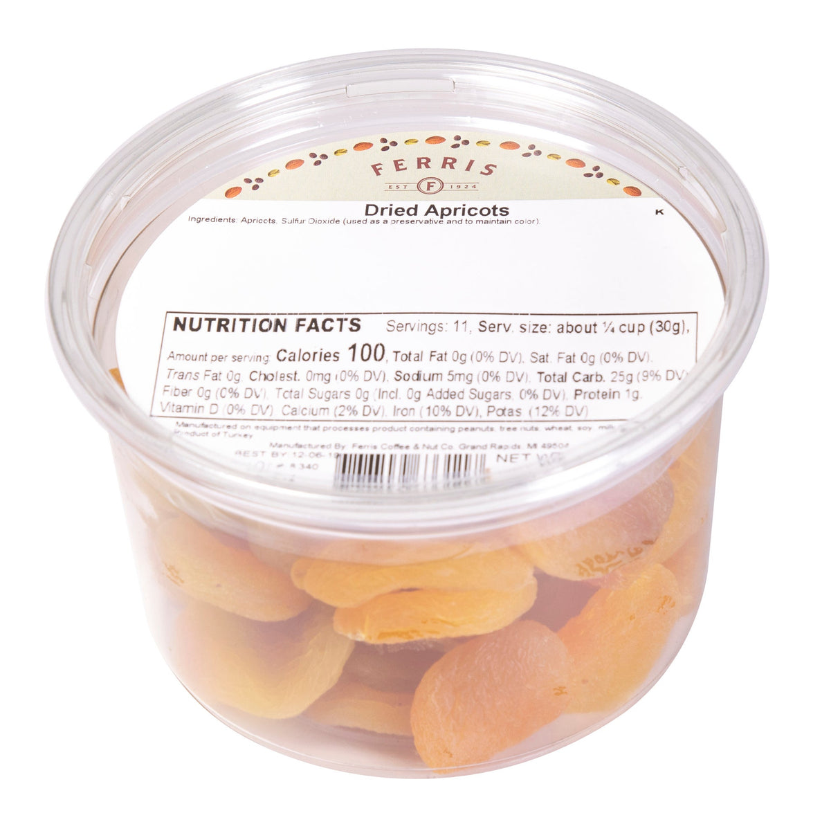 Apricots, Dried, in Deli Cup 12 - 12 OUNCE 116693