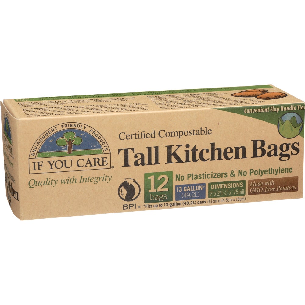 Bags, Compostable, Tall, Kitchen 12 - 12 COUNT 281064