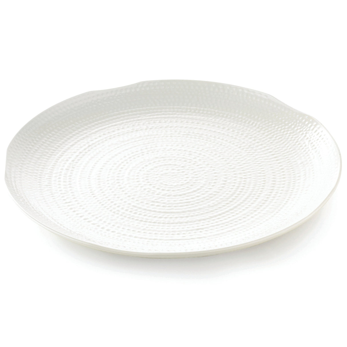 Trays, Serving, 22 Inch, Round, White, Melamine, Pebbled 1 - 1 EACH 279849