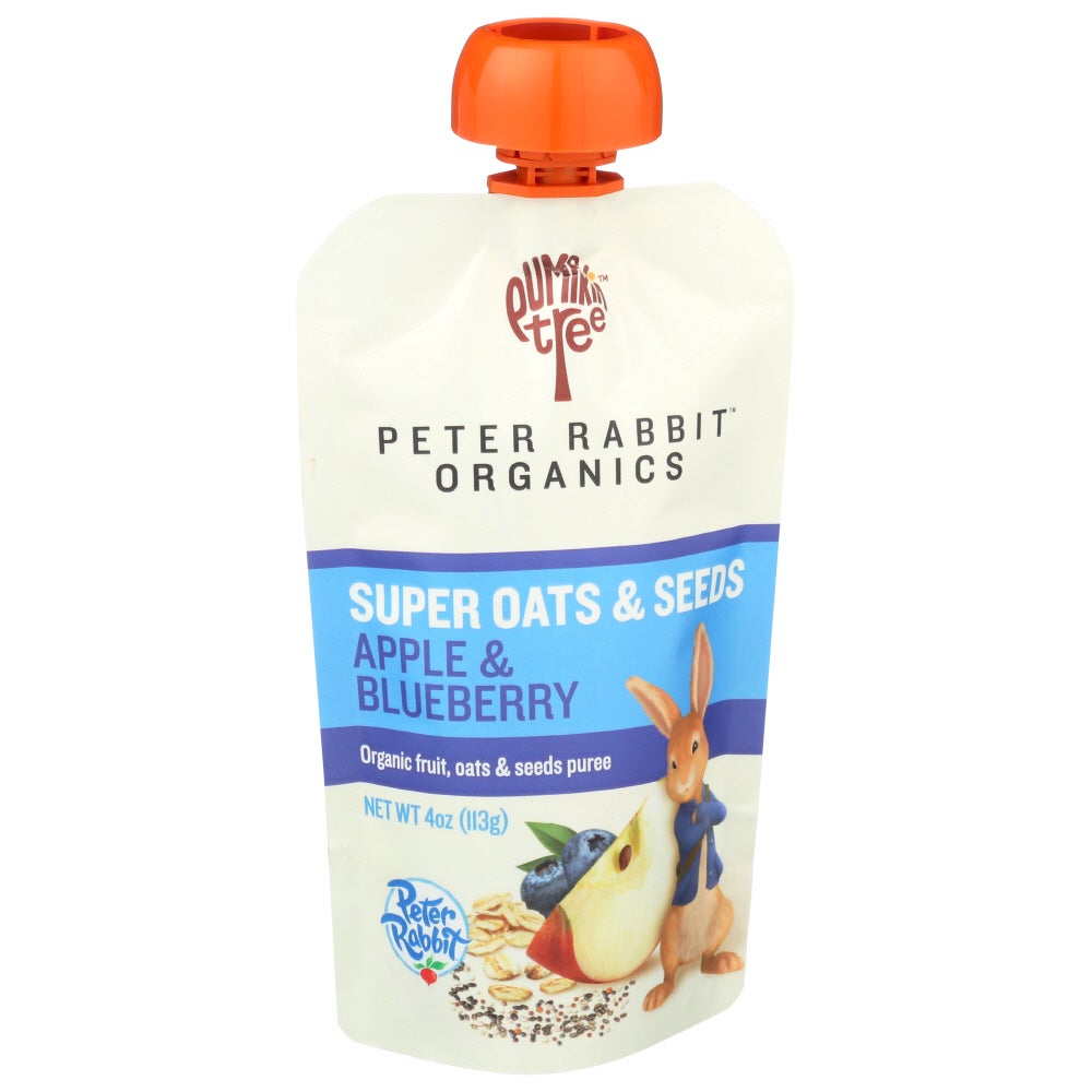 Baby Food, Super Oats/Seeds/Apple/Blueberry, Stage 2, Squeeze Pouch 10 - 4 OUNCE 289763