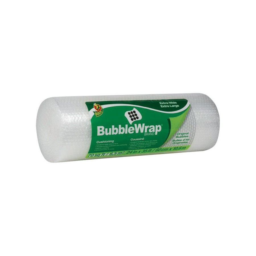 Wrap, Bubble, 24 Inch x 35 Foot, Clear Polyethylene 1 - 35 FOOT 829933