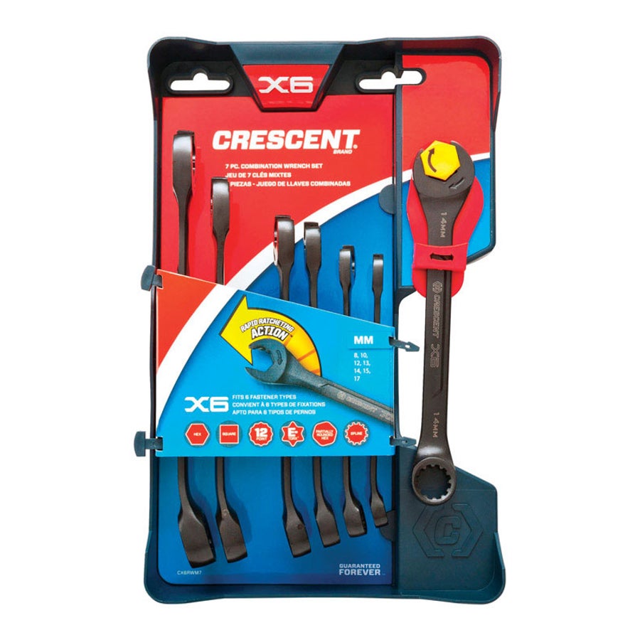 Wrench Set, Metric, Open End, 12 Point 1 - 7 PIECE