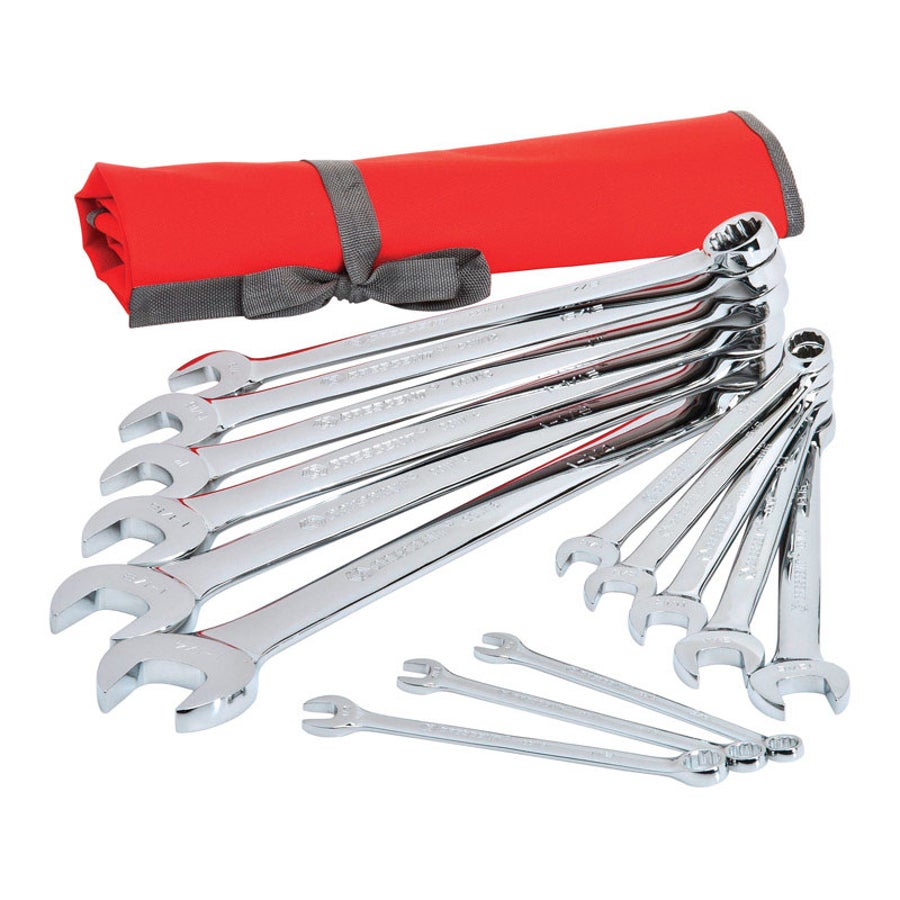 Wrench Set, Combination, Metric, 15-Piece, Chrome 1 - 15 PIECE