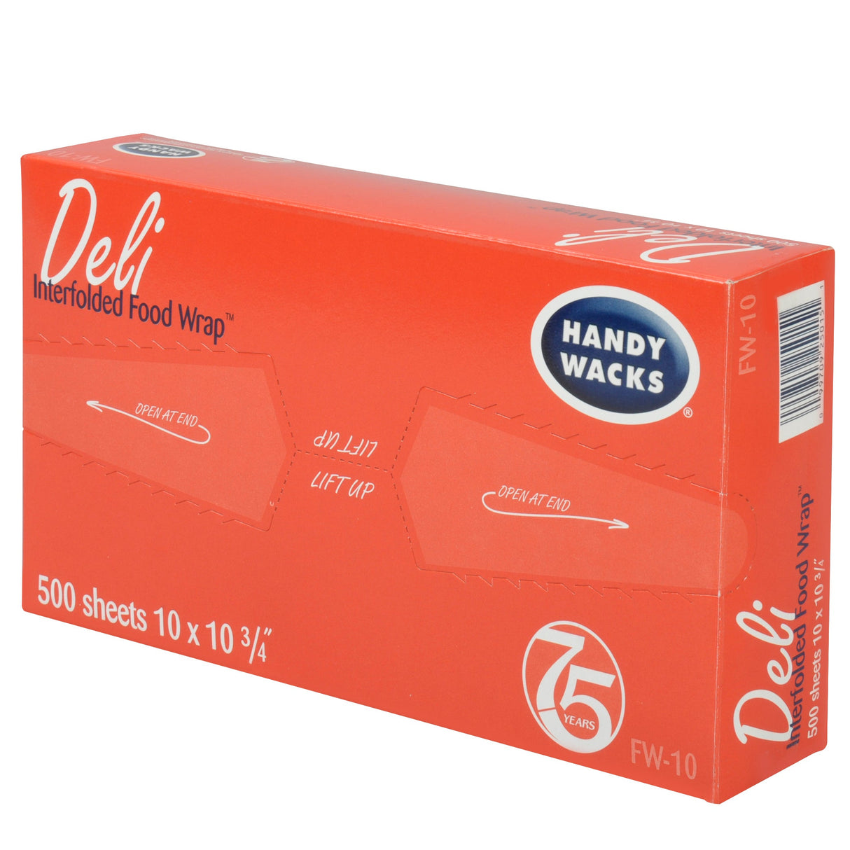 Wraps, Deli, 10 x 10.75 Inch, Dry-Waxed Paper, White, Medium-Grade, Interfolded 12 - 500 COUNT 753798