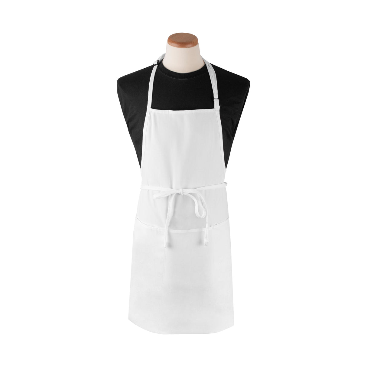 Apron, Bib, 3-Pockets, White, Extra Long, 26 x 31 Inch 1 - 1 EACH 802436