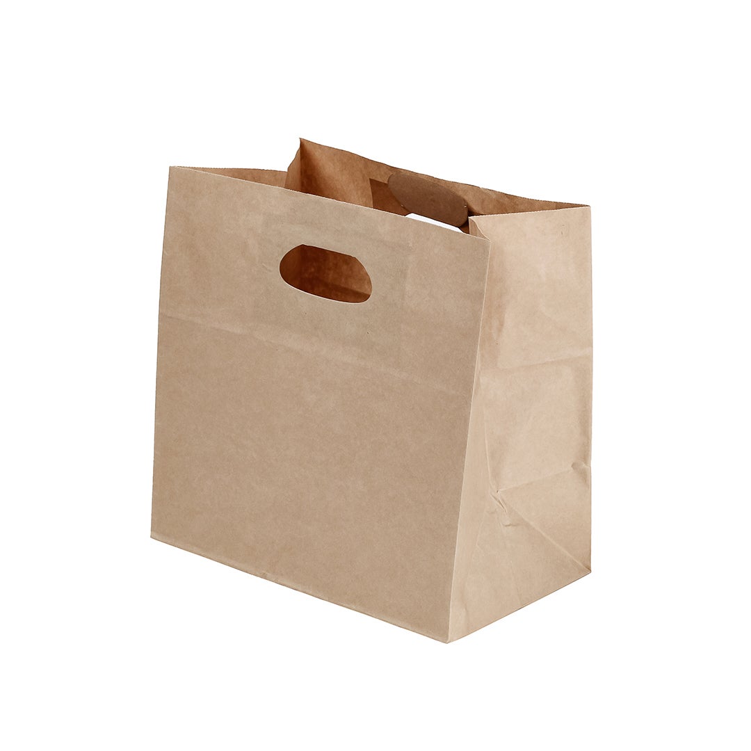 Bags, 11 x 7 x 11 Inch, Paper, Kraft, with Handle 1 - 100 COUNT 856344