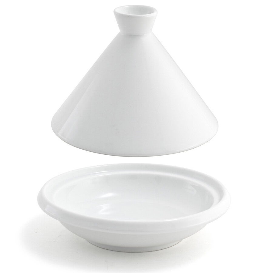 Tagines, 6.5 x 5.75 Inch, White, Porcelain, 6.5 Linear Inch,2 - 1 EACH