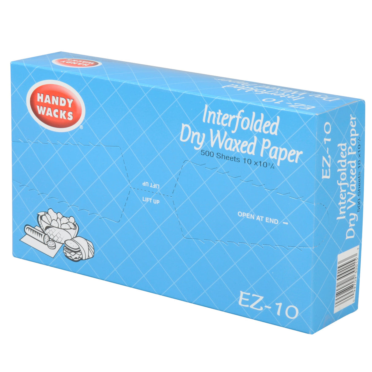 Wraps, Deli, Dry-Waxed Paper, 10 x 10.75 Inch, Interfolded 12 - 500 COUNT 968959