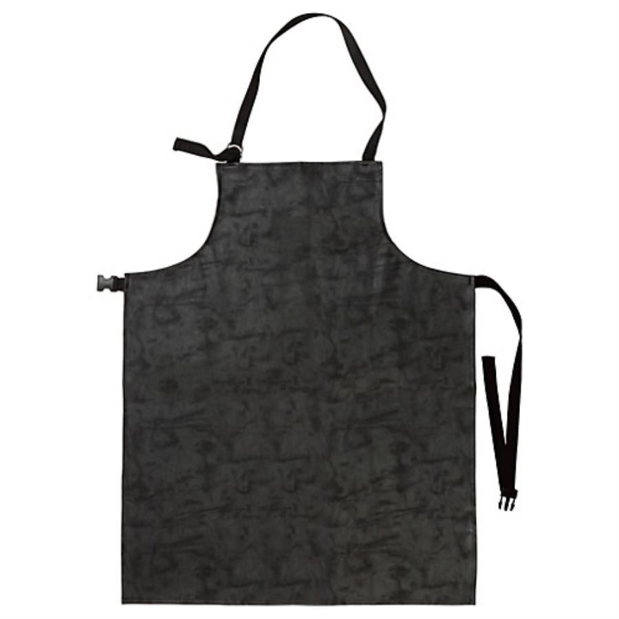 Apron, Waterproof, Charcoal, 33.5 x 26 Inch, Vinyl, With Adjustable Buckle On Neck Strap 1 - 1 EACH 797926