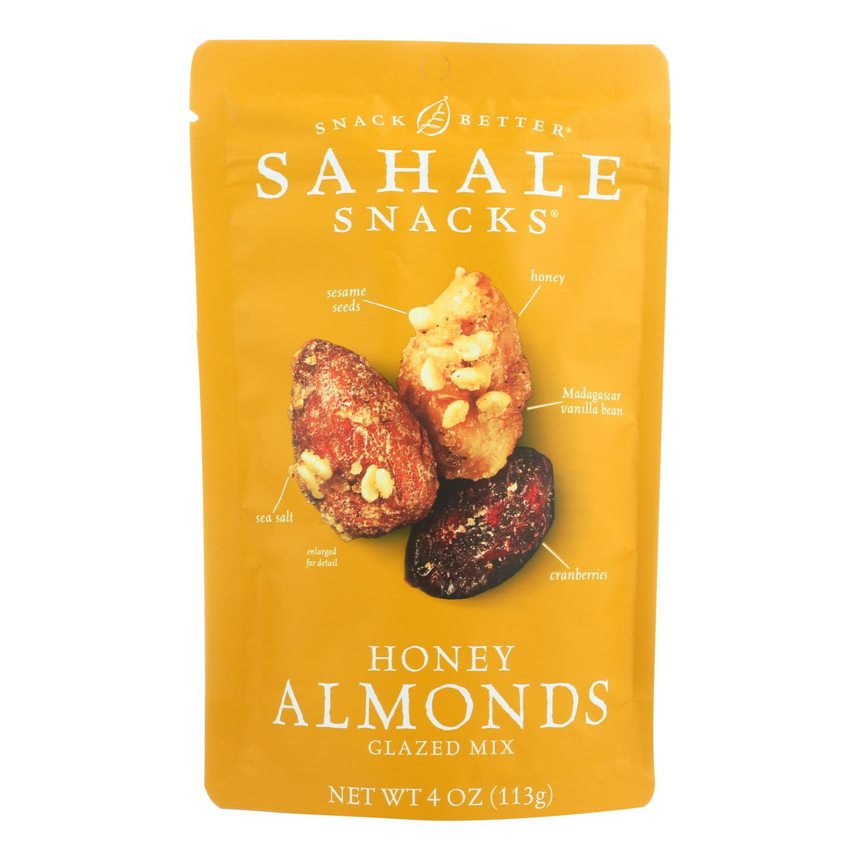 Almonds, Honey Glazed, with Cranberries 6 - 4 OUNCE 875354