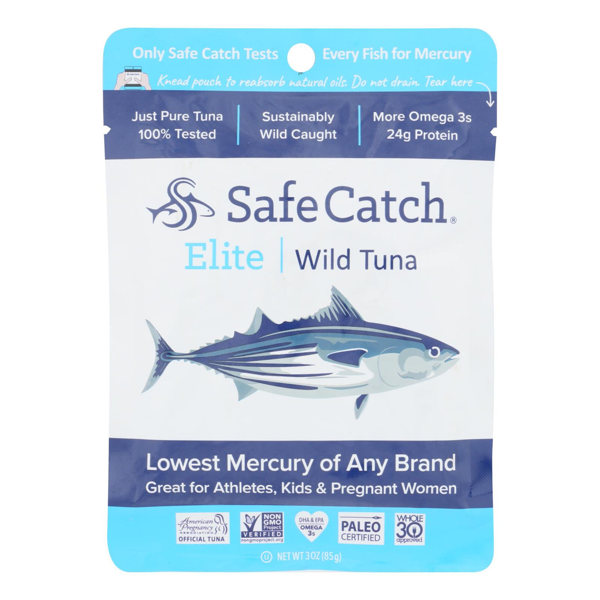 Tuna, Wild-Caught, Pouch 12 - 3 OUNCE 281208