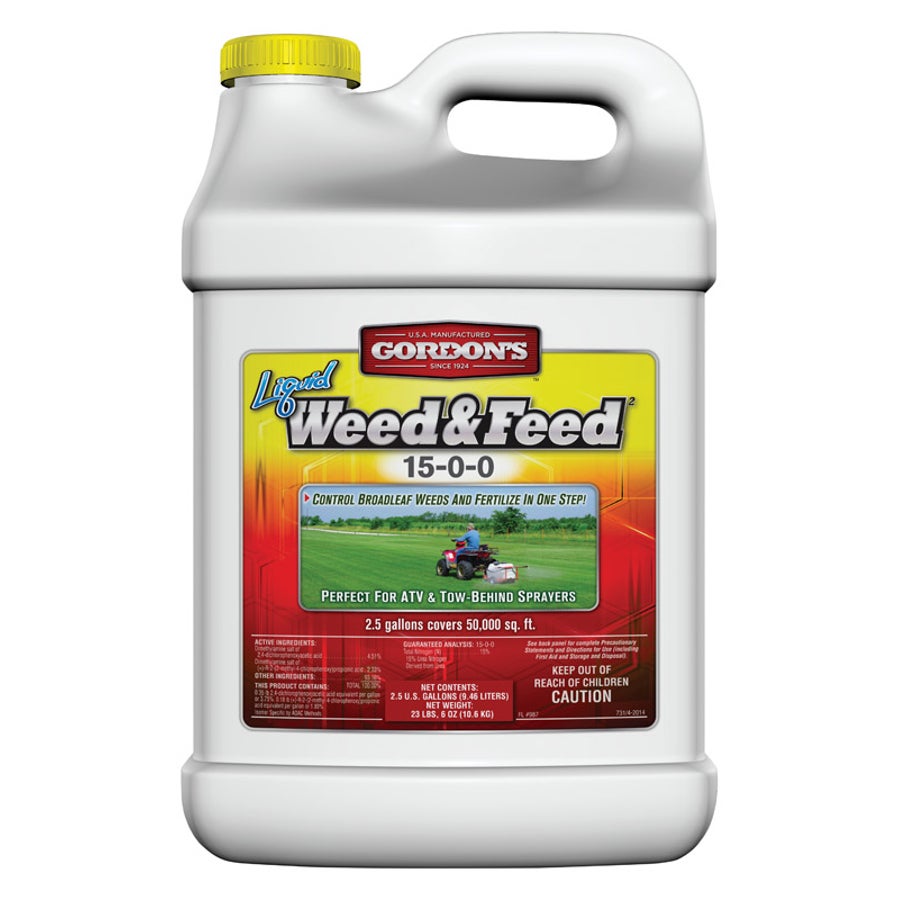 Weed Killer & Fertilizer, Weed & Feed, Concentrated, Liquid 1 - 2.5 GALLON 100516