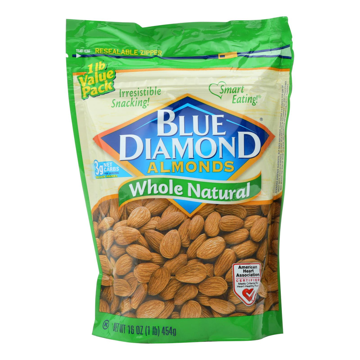 Almonds, Natural, Whole 6 - 16 OUNCE 885256