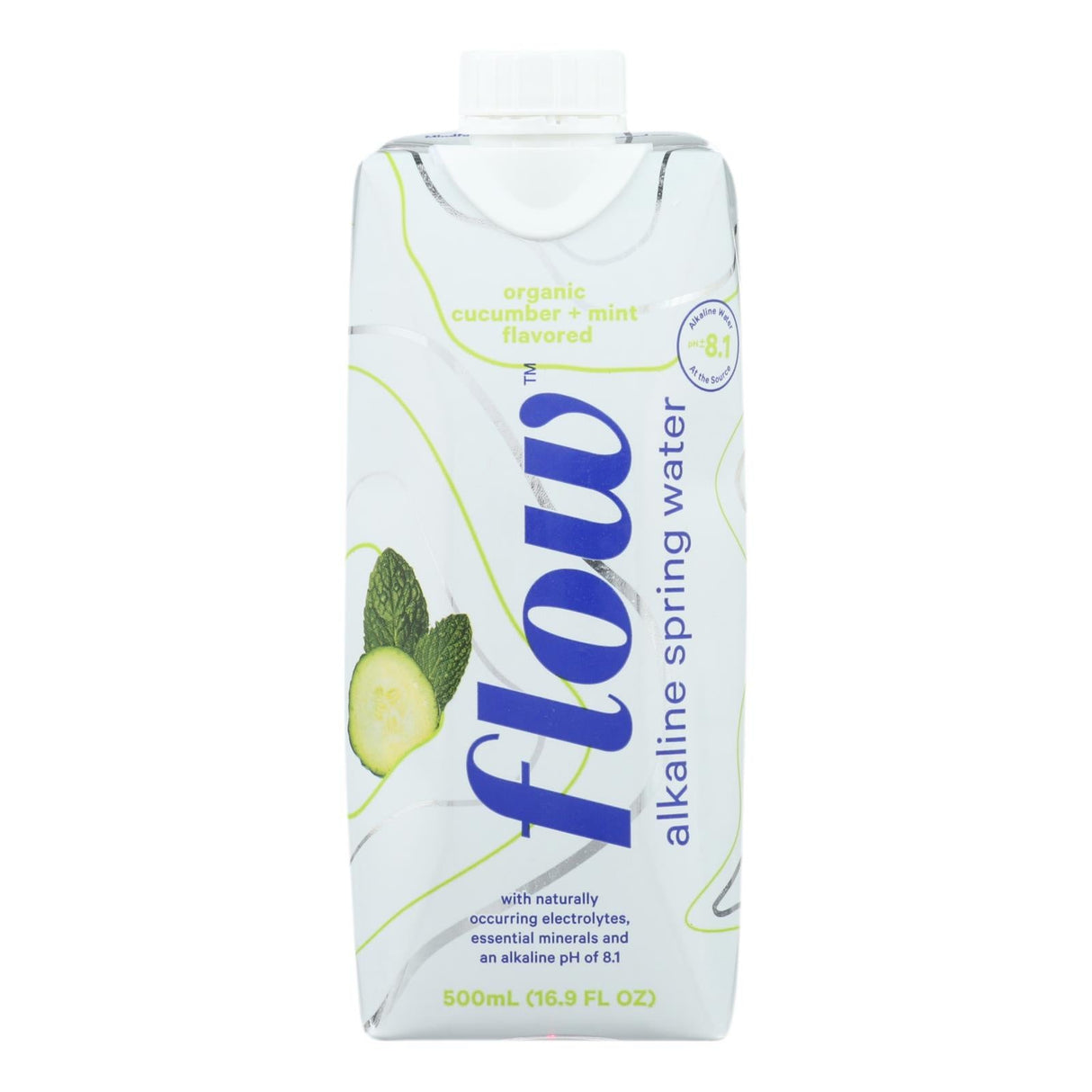 Water, Spring, Alkaline, Cucumber Mint 12 - 16.9 FLUID 885069