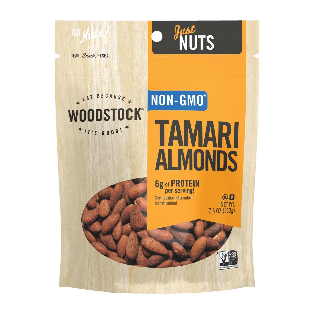 Almonds, Roasted Tamari 8 - 7.5 OUNCE 102926