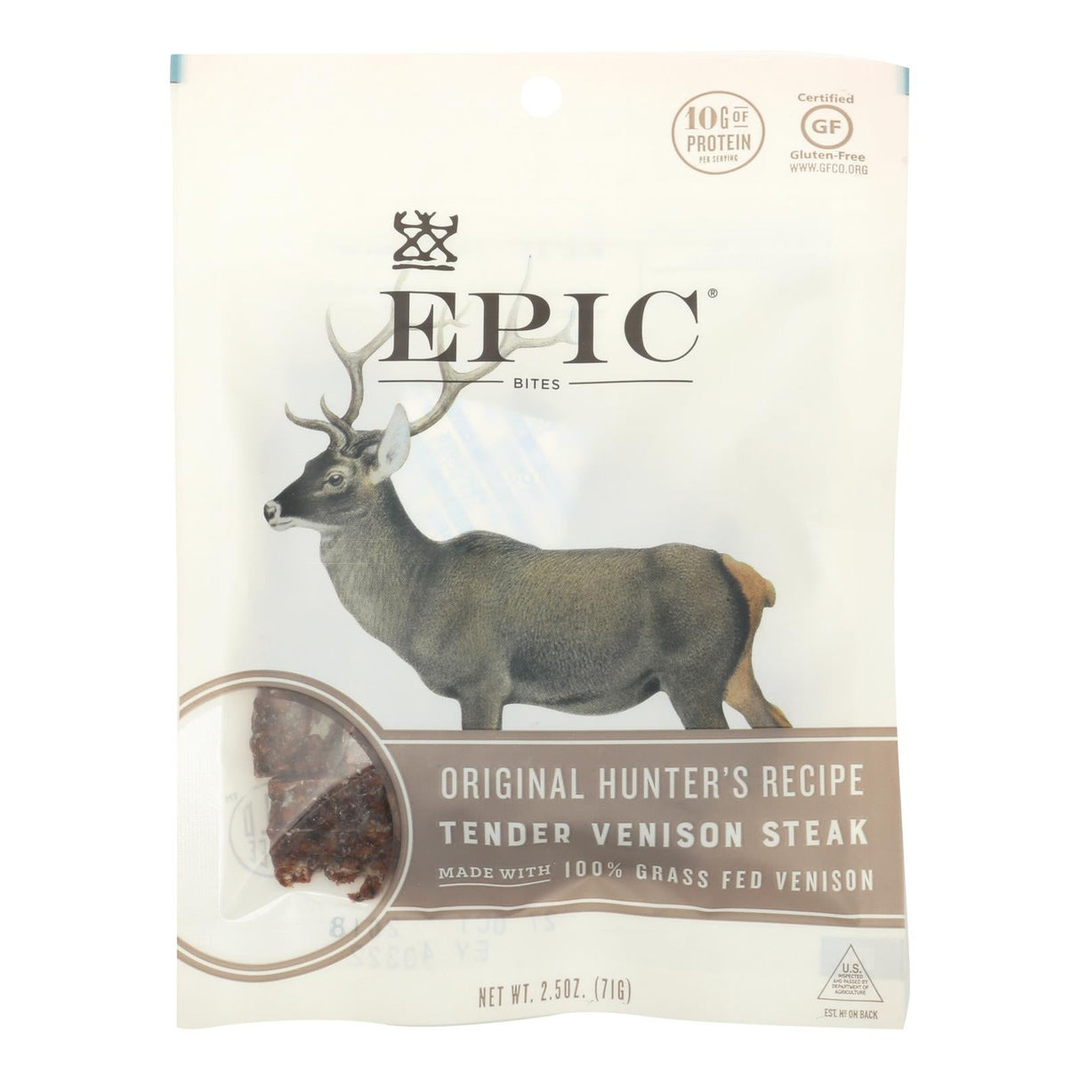 Venison Jerky, Bites 8 - 2.5 OUNCE 884654