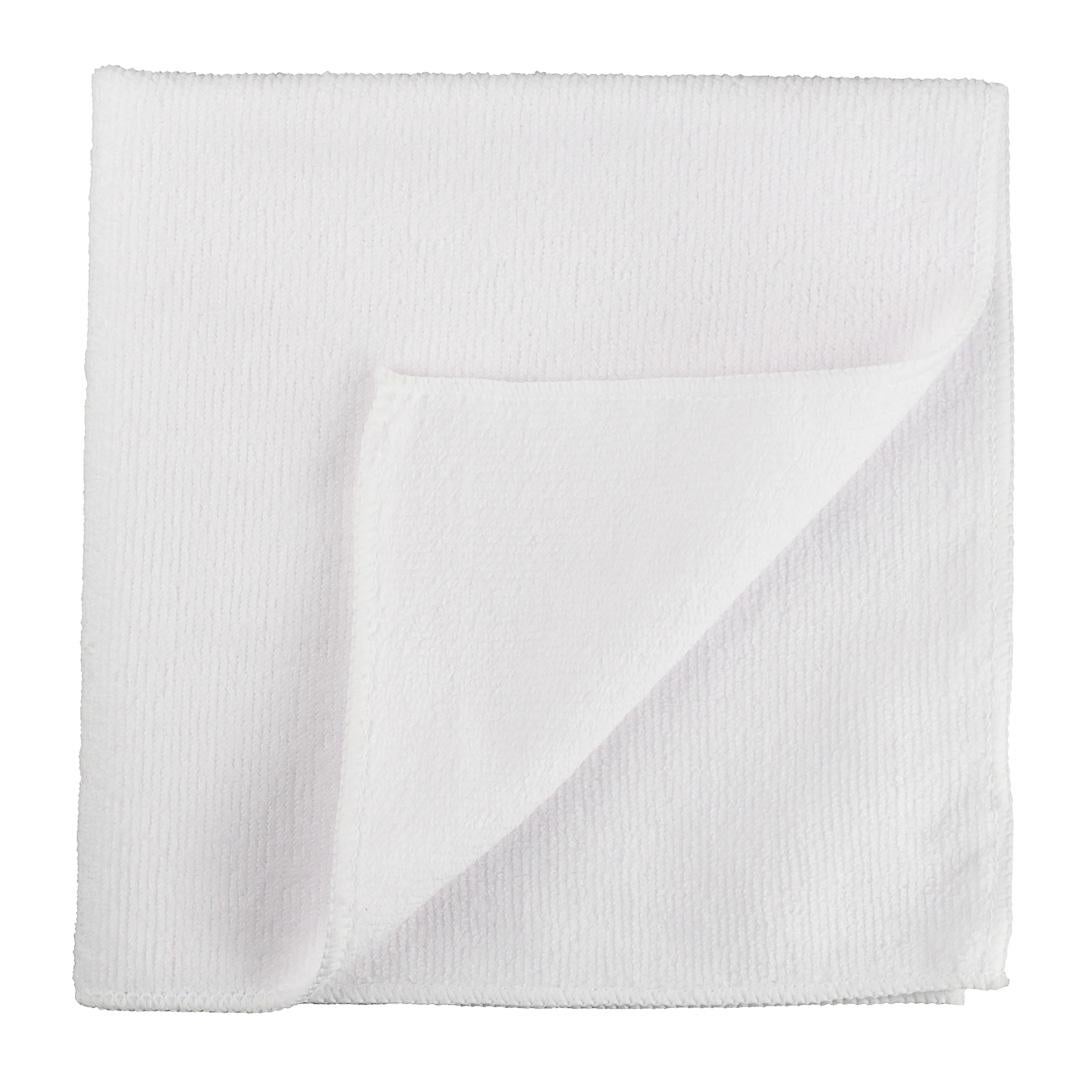 Wipers, Microfiber, White, 16 x 16 Inch 1 - 10 COUNT 175299