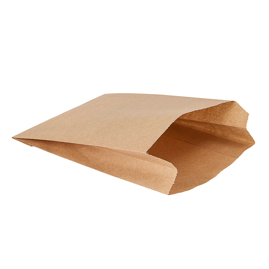 Bags, French Fry, 4.25 x 1.5 x 6.25 Inch, Paper, Kraft 1 - 100 COUNT 175345