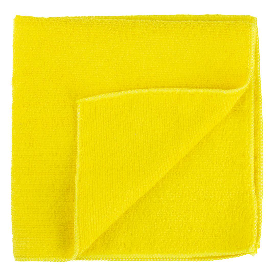 Wipers, Microfiber, Yellow, 16 x 16 Inch 1 - 10 COUNT