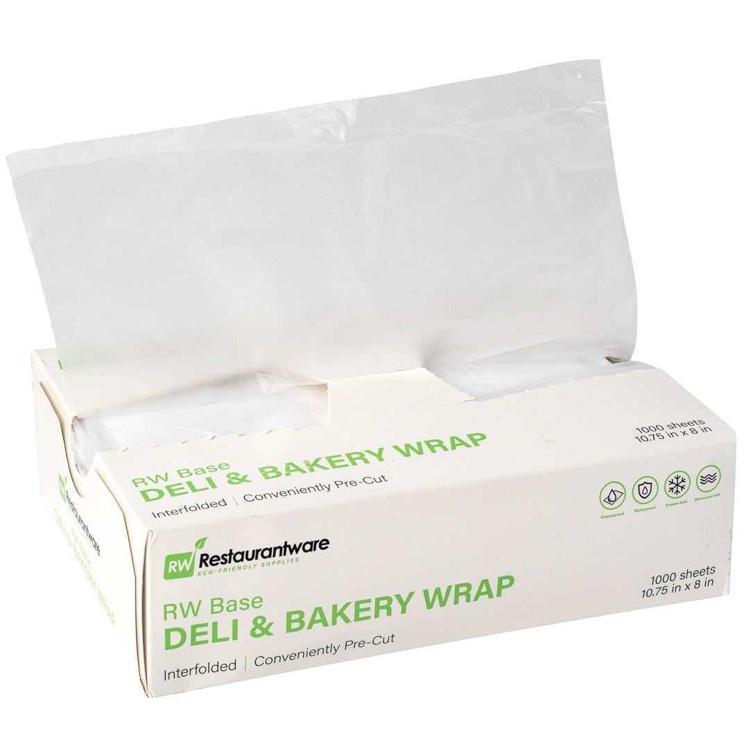 Wraps, Deli, 10.75 x 8 Inch, Plastic, Interfolded 10 - 1000 COUNT