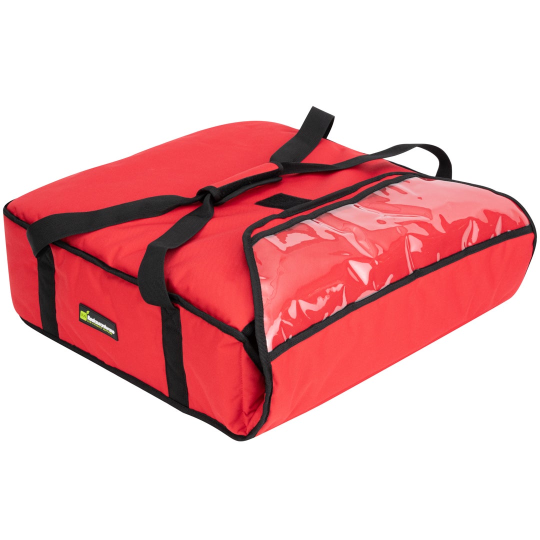 Bag, Pizza Delivery, 20.75 x 21.75 x 6.50 Inch, Insulated, Red, Holds 2 20-Inch Pizza Boxes 1 - 1 EACH 315825