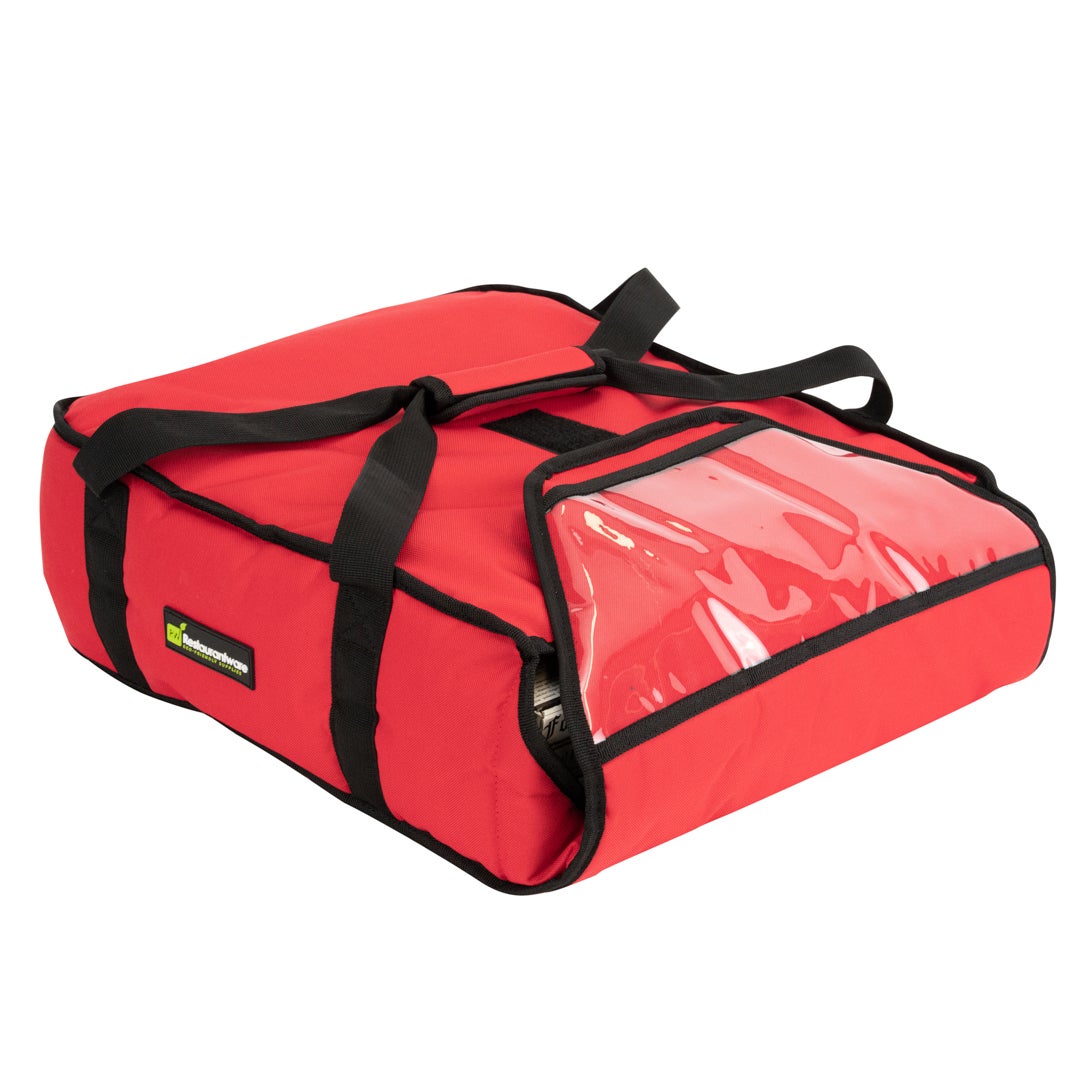 Bag, Pizza Delivery, 16.50 x 18 x 16.50 Inc, Insulated, Red, Holds 2 16-Inch Pizza Boxes 1 - 1 EACH 315826