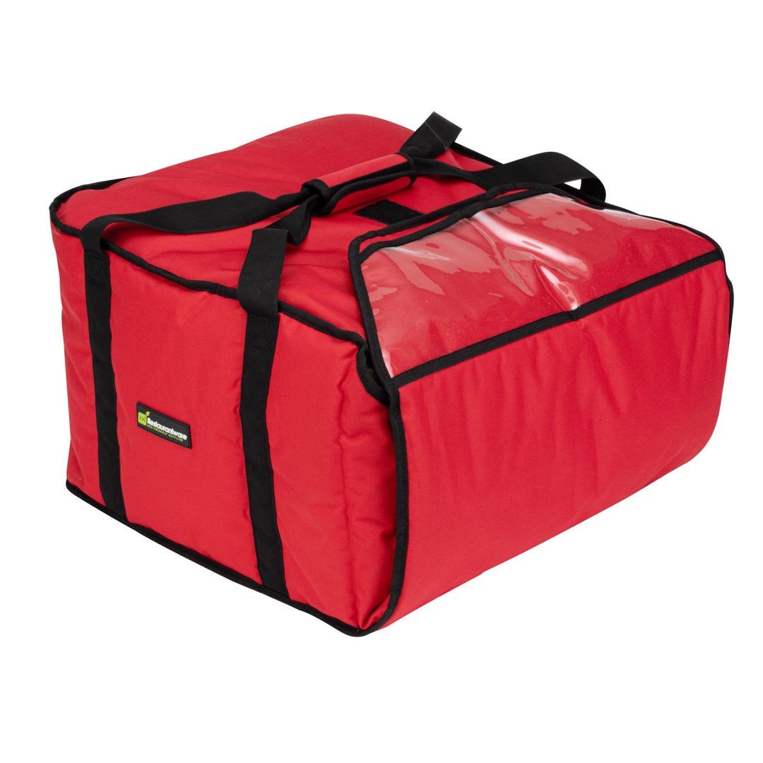 Bag, Pizza Delivery, 19.50 x 19.50 x 12.50 Inch, Insulated, Red, Holds 5 18-Inch Pizza Boxes 1 - 1 EACH 315823