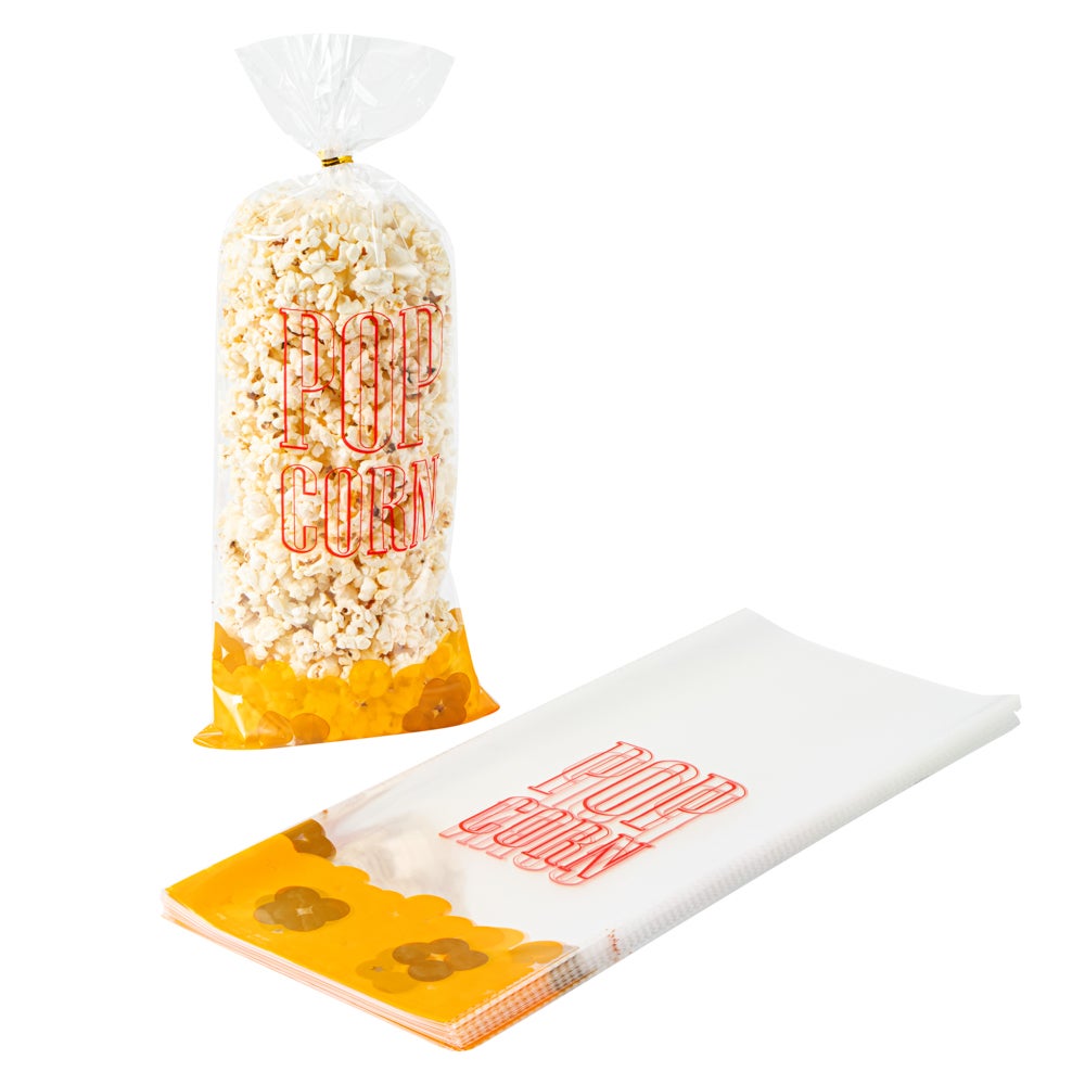 Bags, Popcorn, 17 x 7 Inch, Plastic, Clear 1 - 100 COUNT 366207